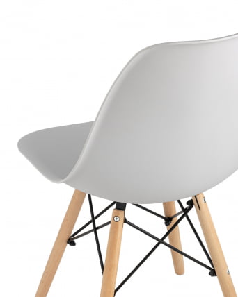 Стул Еамес Стиле ДСВ светло-серый (разборный каркас) / Eames Style DSW_6