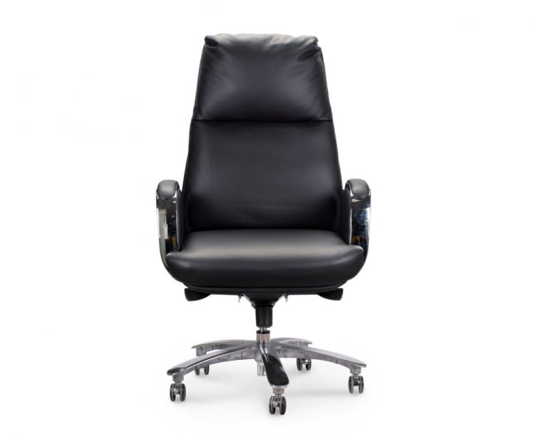 Кресло руководителя Сенат кожа Черный_1