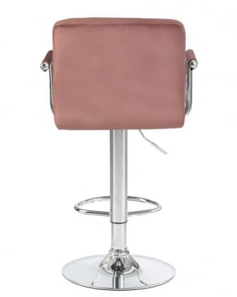 Стул барный ДОБРИН КРУГЕР АРМ (пудрово-розовый велюр (МДЖ9-32)) 2 шт / DOBRIN KRUGER ARM (MJ9-32))_6