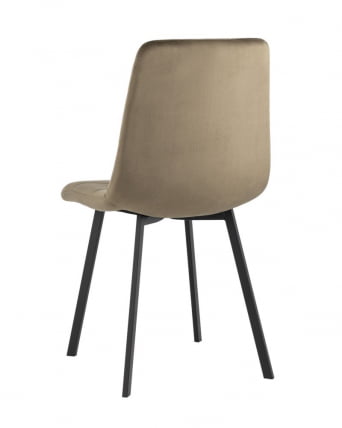 Комплект из двух стульев Chilly велюр коричневый 2 шт._3