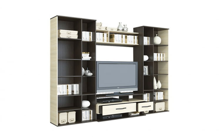 Гостиная Сапфир со шкафом Дуб Кантерберри Дуб Сонома_2