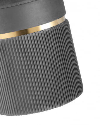 Пуф Миранда с ящиком серебро велюр Серый_4