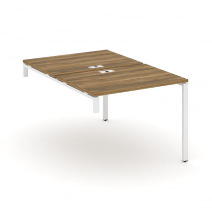 Двойной стол-надставка на опорную тумбу CONCEPT CN.DSN-001 Сандал Янтарный Белый_0