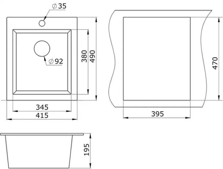 Кухонная мойка GRANULA 4201 Арктик_1
