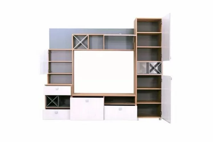 Стенка Сканди Ясень Анкор Светлый Дуб Крафт Золотой_2