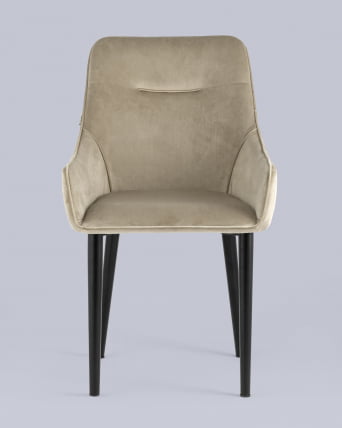 Стул Джоан велюр Бежевый_3