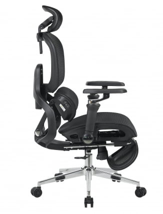 Кресло офисное ТопЧаирс Продигй с оттоманкой черный / TopChairs Prodigy_3