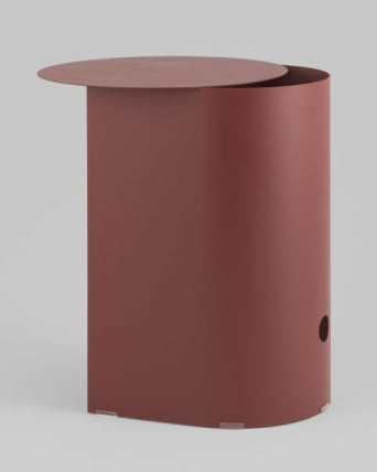 Журнальный столик Floire металл бордовый_8