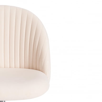 Кресло MELODY флок , молочный, 4_5