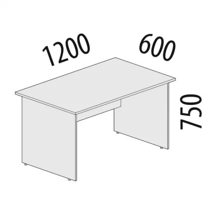 Стол рабочий Альфа 63.19 Дуб кобург_1