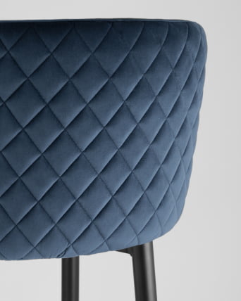 Барный стул Оскар велюр Сине-зеленый_7