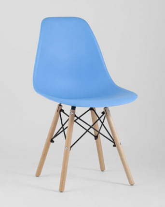 Стул Еамес Стиле ДСВ голубой (разборный каркас) / Eames Style DSW_1