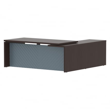 Стол руководителя левый Torr LUX TLCT 2020 L Венге Магия Серо-голубой_0