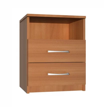 Тумба прикроватная ниша с двумя ящиками Ольха_0