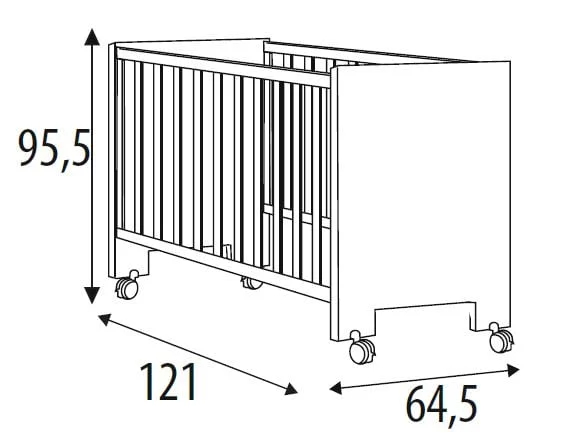 Кровать Micuna Juliette Relax Luxe с кристаллами Swarovski 120x60 White/Pink_1