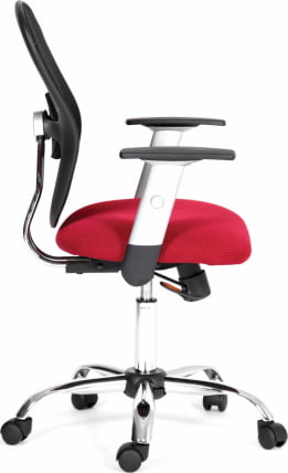 Офисное кресло для оператора CHAIRMAN 451 TW 13/AC (красный/черный) (Л)_3