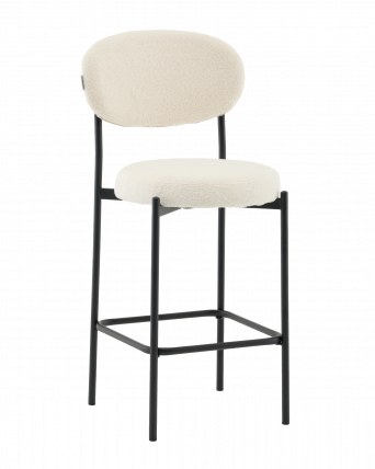 Стул полубарный Бриф DD ПБ букле молочный_0