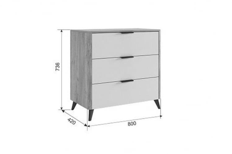 Комод Адам MSA-02 дуб крафт золотой/графит_4