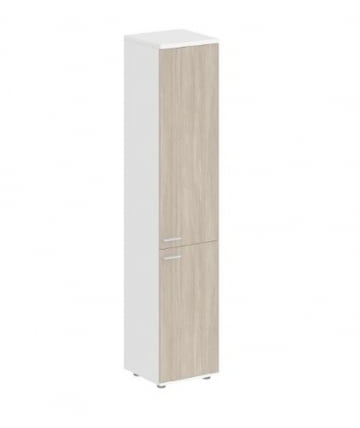 Шкаф высокий правый Sigma SG.812.WH.OD.OD.R Белый Дуб темный_0