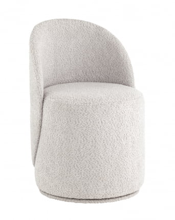 Пуф Loreen вращающийся букле Светло-серый_1