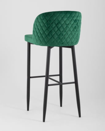 Барный стул Оскар велюр Изумрудный_5