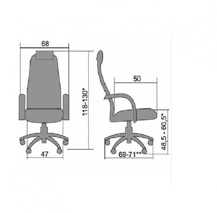 Кресло руководителя Метта БC-5 CХ Бежевое №720 / Metta BC-5 CH_5