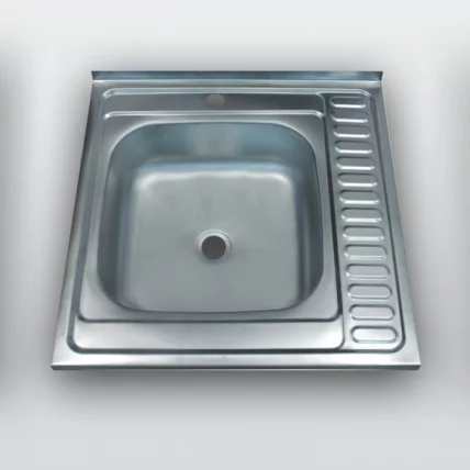 Гарнитур кухонный угловой 2100 с мойкой и сушкой Ромашка ГКУСМ2100-1.1.2 Ясень шимо светлый_2