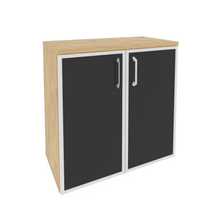 Шкаф низкий широкий ONIX O.ST-3.2R black Тиквуд Светлый_0