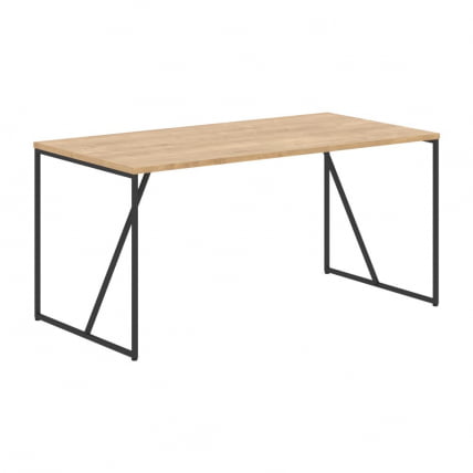 Стол письменный LOFTIS LST 1580 Дуб Бофорд/Черный_0