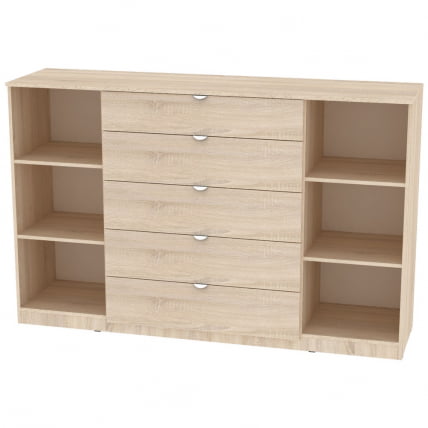 Комод Калисто(K34)1147х1802х468ручкаторцеваяTR-2(ДСС-Белый)_1