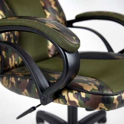 Кресло RACER GT MILITARY кож/зам/ткань, хаки/хаки, TW 28_19