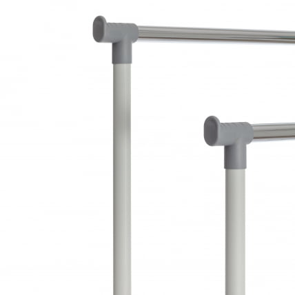 Вешалка ДЖЕТ металл, пластик, 86*44*166 см, темно-серый/светло-серый/хром / JET_2