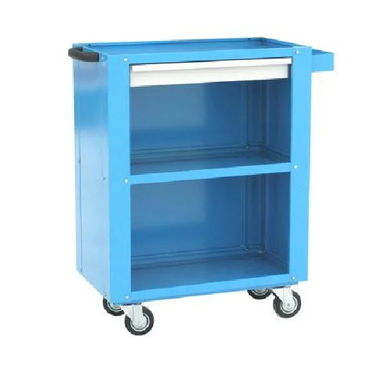 Тележка инструментальная с задней и боковыми стенками с 3-мя полками, ящиком_0