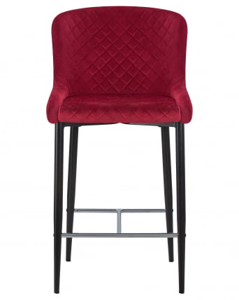 Стул полубарный DOBRIN CHRISTIAN 65  Бордовый велюр V108-85_5