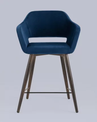 Стул полубарный Саймон ПЛ велюр Темно-синий_3