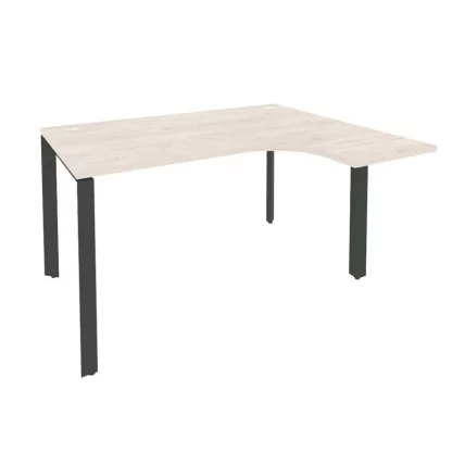 Стол эргономичный правый на П-образном м/к ONIX O.MP-SA-3R Денвер Светлый/Антрацит_0