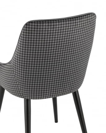 Стул Джоан велюр Серый гусиная лапка_6