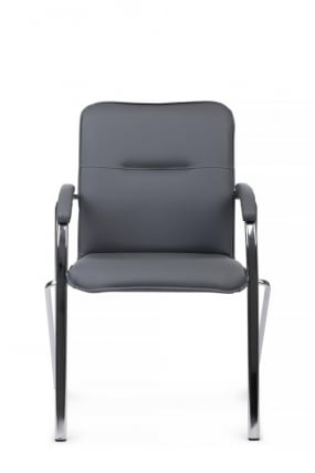 Стул Самба с мягкими подлокотниками СМБ-01Х Хром гальв. Серый / SMB-01H_7