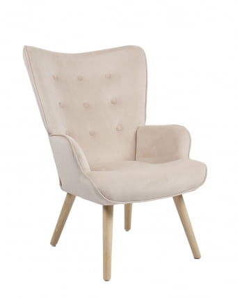 Кресло Хью рогожка Бежевый_0