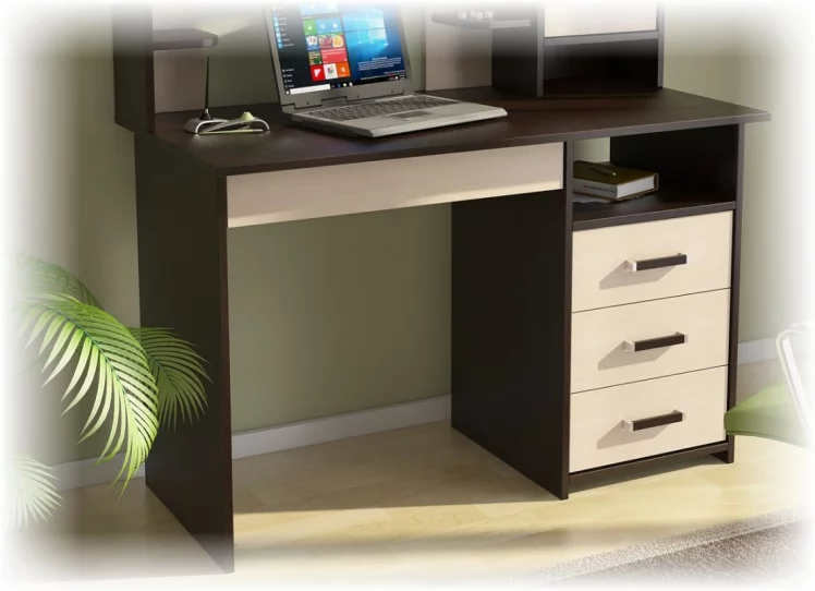 Стол компьютерный Лик 5 (СП-3) венге,дуб молочный_0