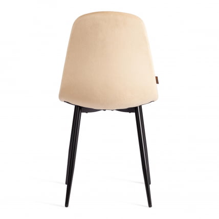 Стул BREEZE (mod. JSC-58) Велюр/металл , 44 х 53 х 86 см, sandy (песочный) HLR6 / черный_3