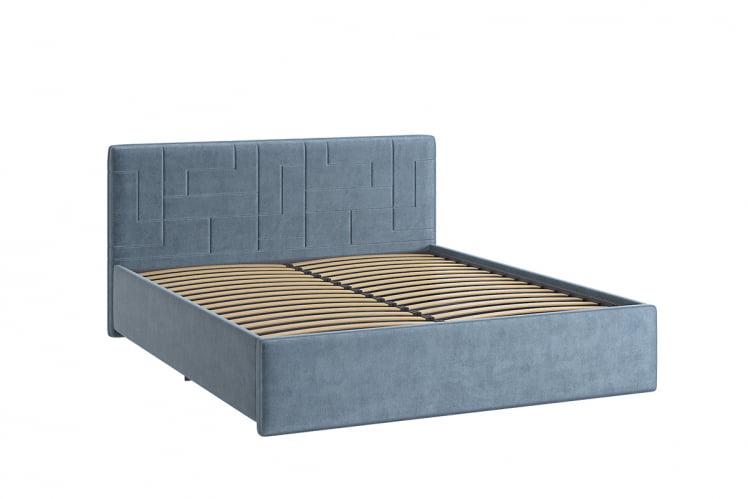 Кровать 1.6 Лора 2 с основанием ZO.KM1.6-09.2 изумруд (велюр)_1