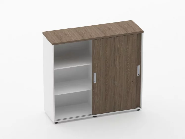 Тумба-купе высокая для рабочего модуля Deka 9.03.125 Дуб Верцаска/Белый_1