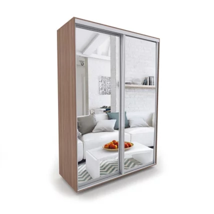 Шкаф-купе 2-х дверный Акцент-Сим З 1000х600 Ясень шимо тёмный_0