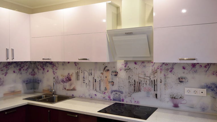 Глянцевый фартук (КОМПОЗИТ) KM 55_2