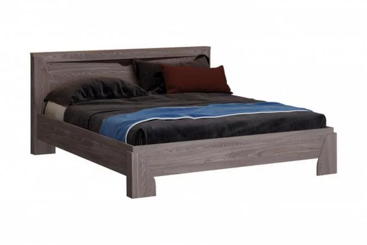 Кровать 1600 Лючия 33.09-02 без основания Ясень анкор темный Венге_0