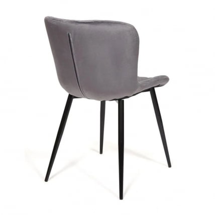 Стул QUINCY (mod. 8272) / 1 шт. в упаковке металл/ткань, 49х53х84,5 см, серый (G-062-40)/черный_1