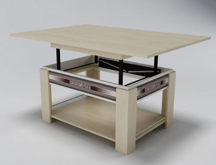 Стол журнальный Агат 24.10 дуб кобург/синга крем_1