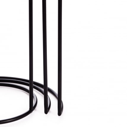 Набор столиков Secret De Maison RUNA ( mod. 11870 ) алюминиевый сплав, 30,5*30,5*48 см, черный/античная медь_11