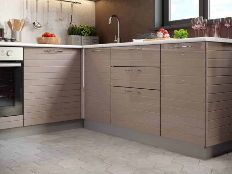 Тумба кухонная угловая 1000 Анастасия ЛД 021.063.000 Капучино_1